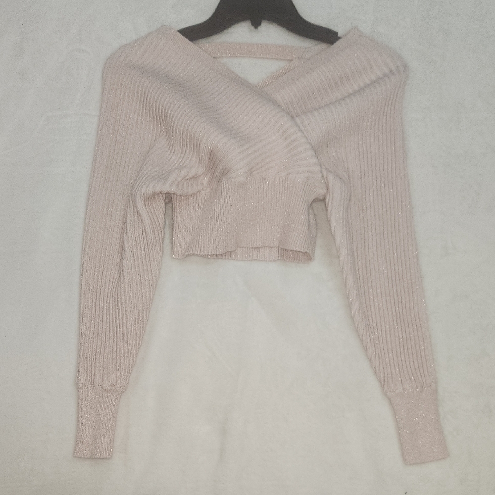 Windsor Light Pink Ribbed Knit Top - Picture 4 of 14